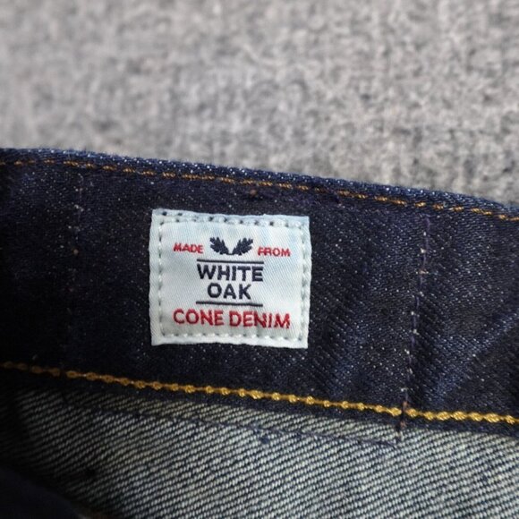 Gap Cone Oak Selvedge Jeans 32 x 33 Blue Slim Cotton Blend Straight Oldstock NEW - Picture 8 of 12